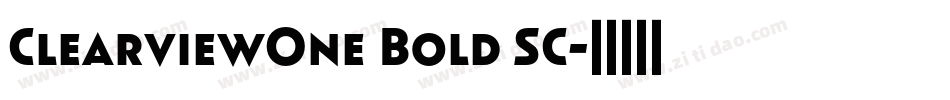 ClearviewOne Bold SC字体转换
